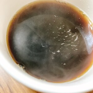 りんごのコンフィチュールと赤ワイン入りコーヒー♪